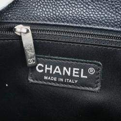 مملوكة مسبقًا Chanel Black Calfskin Grand Shopping Tote GST Chain Handbag