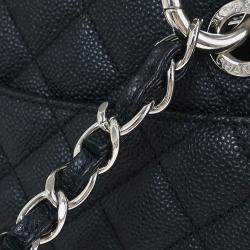 مملوكة مسبقًا Chanel Black Calfskin Grand Shopping Tote GST Chain Handbag