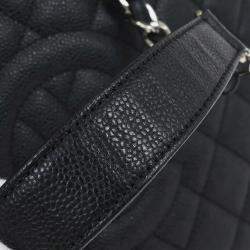 مملوكة مسبقًا Chanel Black Calfskin Grand Shopping Tote GST Chain Handbag