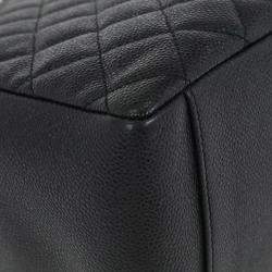 مملوكة مسبقًا Chanel Black Calfskin Grand Shopping Tote GST Chain Handbag
