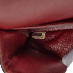 Pre Owned Chanel Black Medium Classic Lambskin Double Flap