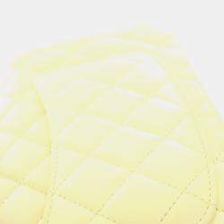 Pre Owned Chanel Mini Lambskin Rectangular Top Handle Classic Flap Bag