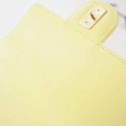 Pre Owned Chanel Mini Lambskin Rectangular Top Handle Classic Flap Bag