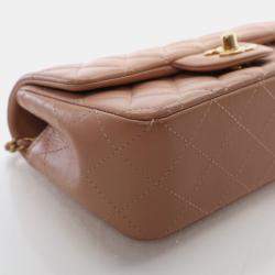 مملوكة مسبقًا Chanel Mini Lambskin Rectangular Top Handle Classic Flap Bag