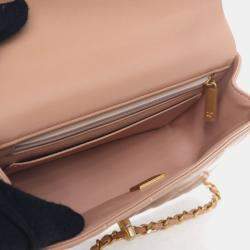 مملوكة مسبقًا Chanel Mini Lambskin Rectangular Top Handle Classic Flap Bag