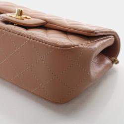 مملوكة مسبقًا Chanel Mini Lambskin Rectangular Top Handle Classic Flap Bag