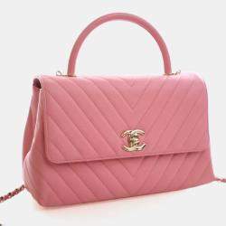 مملوكة مسبقًا Chanel Medium Caviar Coco Handle Bag