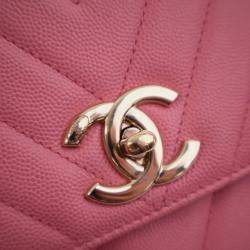 مملوكة مسبقًا Chanel Medium Caviar Coco Handle Bag