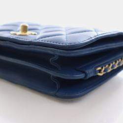 Pre Owned Chanel Mini Aged Calfskin CC Full Flap Bag