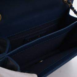 Pre Owned Chanel Mini Aged Calfskin CC Full Flap Bag