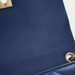 Pre Owned Chanel Mini Aged Calfskin CC Full Flap Bag