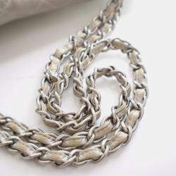 Pre Owned حقيبة شانيل كبيرة رفرف واحد كلاسيكية جلد خروف قديم