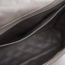 Pre Owned حقيبة شانيل كبيرة رفرف واحد كلاسيكية جلد خروف قديم