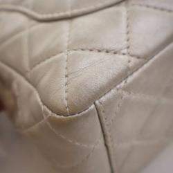 Pre Owned حقيبة شانيل كبيرة رفرف واحد كلاسيكية جلد خروف قديم