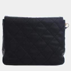 مملوكة مسبقًا Chanel Black Quilted Caviar Supple Twins Hobo Bag