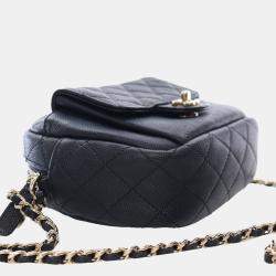 مملوكة مسبقًا Chanel Black Quilted Caviar CC Day Camera Bag