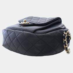 مملوكة مسبقًا Chanel Black Quilted Caviar CC Day Camera Bag