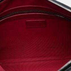 Pre Owned Chanel Black Medium Aged Calfskin Gabrielle O Case Clutch