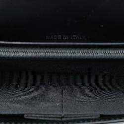 Pre Owned Chanel Black Classic Patent Wallet On Chain
