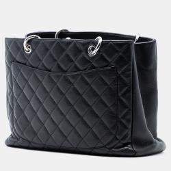 مملوكة مسبقًا حقيبة شانيل كافيار سوداء جراند شوبينغ توت