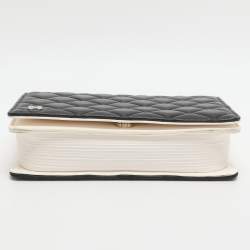 Pre Owned حقيبة كلتش شانيل "سي سي" جلد مبطن أسود