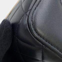 مملوكة مسبقًا Chanel Matelasse Top Handle 2-Way Vanity Bag Black Lambskin