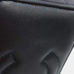 مملوكة مسبقًا Chanel Matelasse Top Handle 2-Way Vanity Bag Black Lambskin