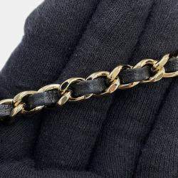 مملوكة مسبقًا Chanel Matelasse Top Handle 2-Way Vanity Bag Black Lambskin