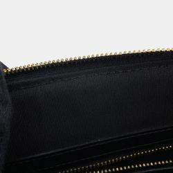 Pre Owned Chanel Cc Logo Clutch Bag Black/White Tweed