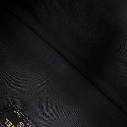 Pre Owned Chanel Cc Logo Clutch Bag Black/White Tweed