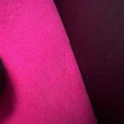 Pre Owned حقيبة شانيل سلاسل جلد العجل للكتف سوداء/وردية حجم 25