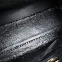 Pre Owned حقيبة شانيل ماتلسي مقبض علوي جلد كافيار أسود