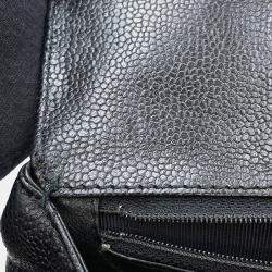 Pre Owned حقيبة شانيل ماتلسي مقبض علوي جلد كافيار أسود