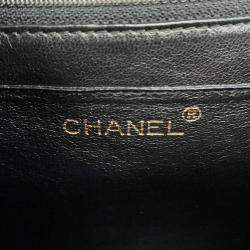 Pre Owned حقيبة شانيل ماتلسي مقبض علوي جلد كافيار أسود