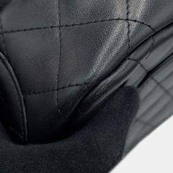 مملوكة مسبقًا Chanel Cambon Line Shoulder Bag Black Lambskin