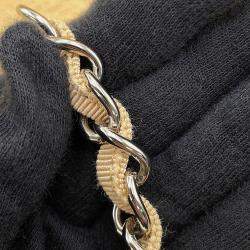 مملوكة  مسبقًا حقيبة شانيل دوفيل توت قماش بيج مقاس ميديوم