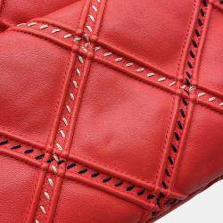 مملوكة مسبقًا Chanel Chanel19 Chain Shoulder Bag Red Lambskin