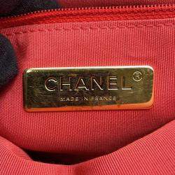 مملوكة مسبقًا Chanel Chanel19 Chain Shoulder Bag Red Lambskin