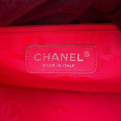 Pre Owned Chanel Cambon Line Tote Bag Black Lambskin Size Large