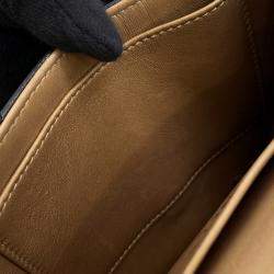 Pre Owned حقيبة كتف سلسلة لؤلؤ شانيل جلد الخروف أسود