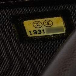 مملوكة مسبقًا Chanel CC Brown Python Continental Wallet