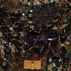 Pre Owned حقيبة شانيل قلاب 227 ريإشو 2.55 باريس بيزانسي متعدد الألوان تويد مرصع بحلى