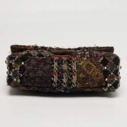 Pre Owned حقيبة شانيل قلاب 227 ريإشو 2.55 باريس بيزانسي متعدد الألوان تويد مرصع بحلى