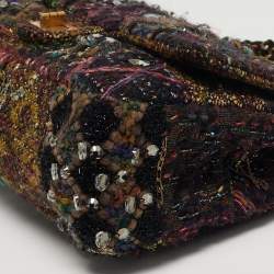 Pre Owned حقيبة شانيل قلاب 227 ريإشو 2.55 باريس بيزانسي متعدد الألوان تويد مرصع بحلى