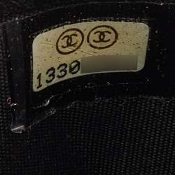 Pre Owned Chanel L Yen Black/Bronze Snakeskin Wallet