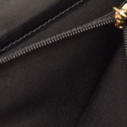 Pre Owned Chanel L Yen Black/Bronze Snakeskin Wallet