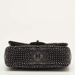 مملوكة مسبقًا Chanel Strass Evening Mini Black Velvet Flap Bag