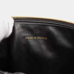 Pre Owned حقيبة شانيل فانيتي كافيار سي سى سوداء