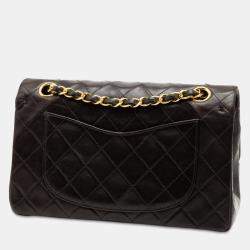 مملوكة مسبقًا Chanel Black Small Classic Lambskin Double Flap