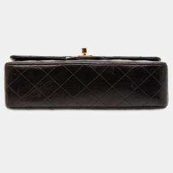 مملوكة مسبقًا Chanel Black Small Classic Lambskin Double Flap